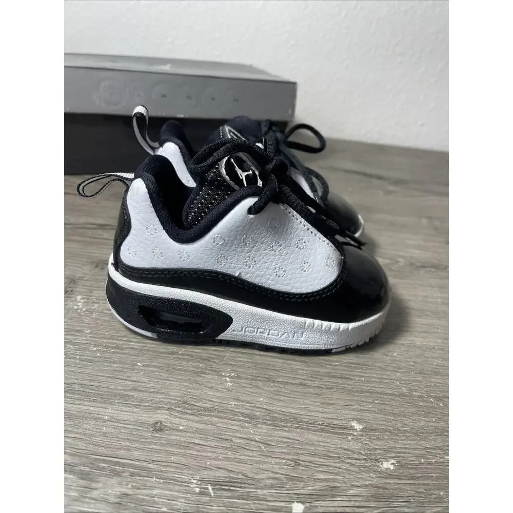 Nike Jordan CMFT Viz Air 13 TD Toddler White Black Sneaker 441376-101 4C